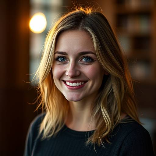 Portrait of Emily Carter, Lead Video Editor at Lumiere Studios